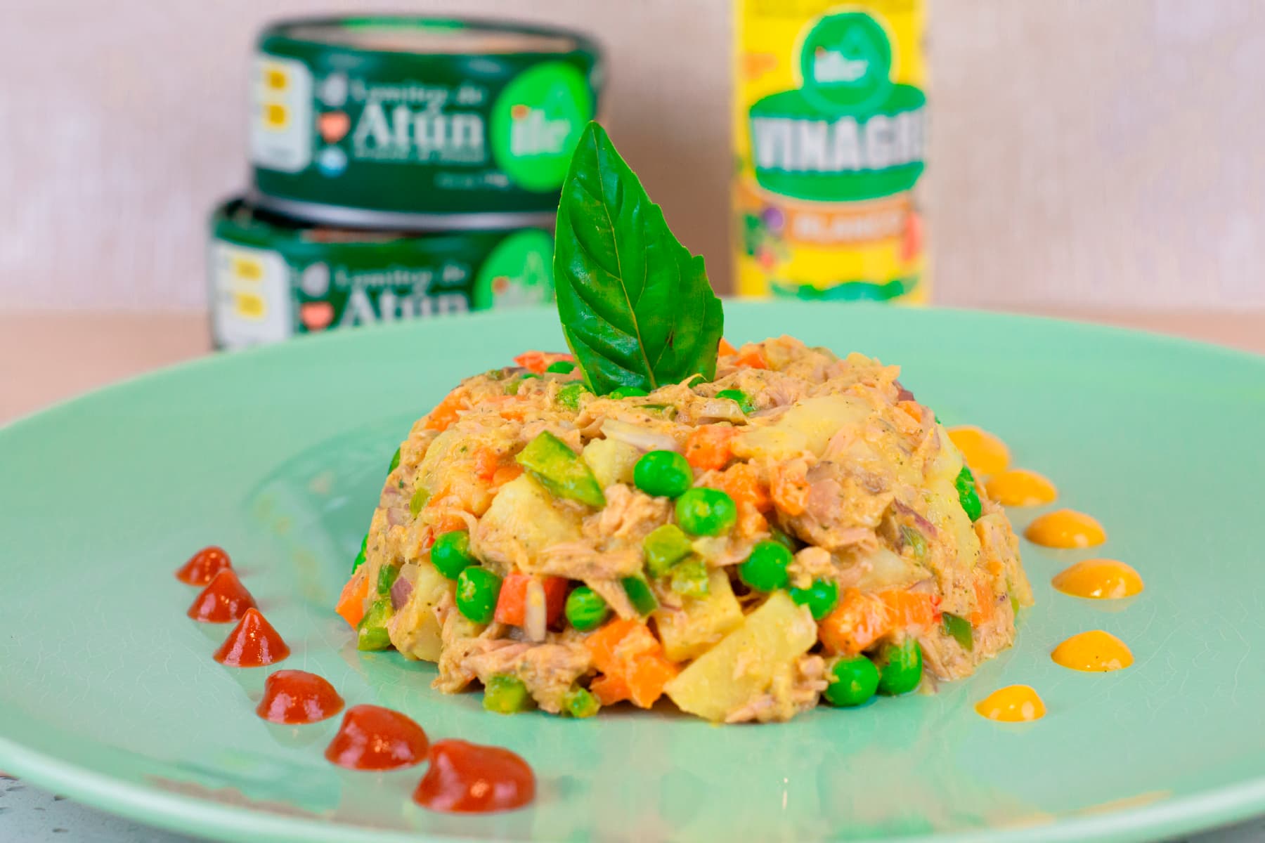Ensalada de Atún con Mostaza y Cúrcuma